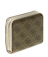 GUESS KIDS Compact, zip-around wallet 4g aop beige white - Women&rsquo;s Wallets - 3