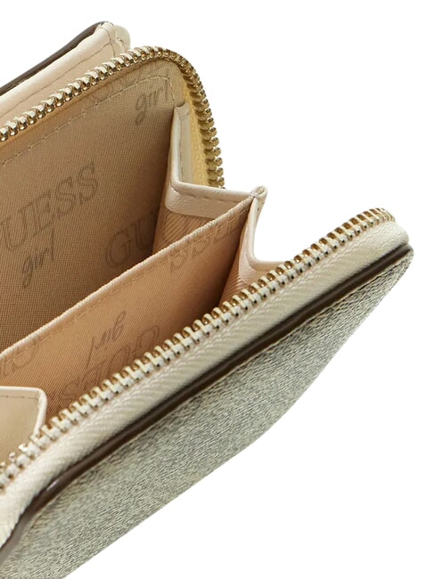 KIDS Compact, zip-around wallet 4g aop beige white - Women&rsquo;s Wallets