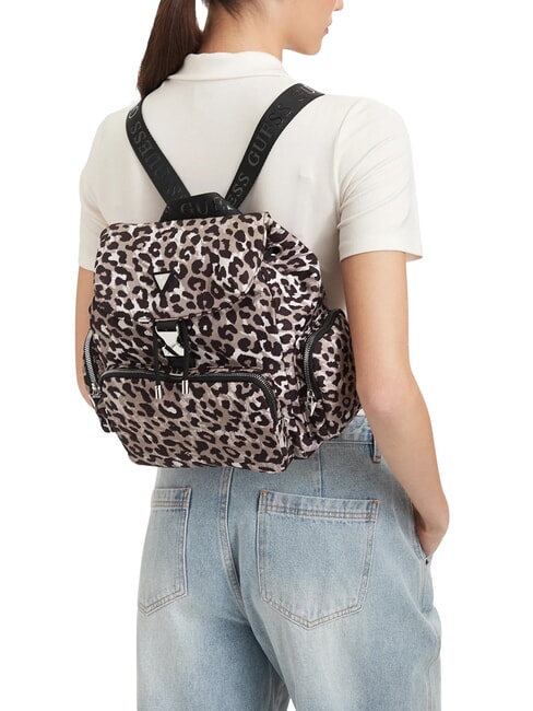 GIRL ALLOVER Multi-pocket backpack leopard print classes - Women&rsquo;s Bags