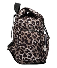 GUESS GIRL ALLOVER Multi-pocket backpack leopard print classes - Women&rsquo;s Bags - 4