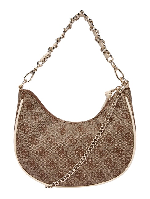 GIRL Shoulder bag with chain strap 4g aop beige white - Women&rsquo;s Bags