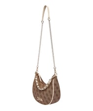 GUESS GIRL Shoulder bag with chain strap 4g aop beige white - Women&rsquo;s Bags - 4