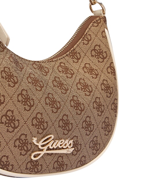 GIRL Shoulder bag with chain strap 4g aop beige white - Women&rsquo;s Bags