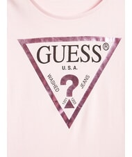 GUESS KIDS T-shirt with triangle logo ballet pink - Child T-shirt - 3