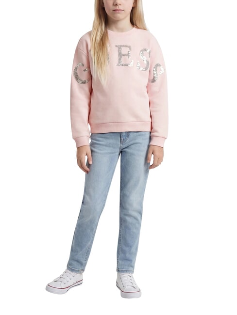 KIDS ACTIVE Crew neck sweatshirt, pure cotton ballet pink - Baby Sweatshirt