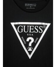 GUESS KIDS Metallic st long sleeve shirt jetbla - Child T-shirt - 3