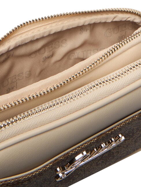 GIRL MINI ME Mini shoulder bag 4g aop beige white - Women&rsquo;s Bags