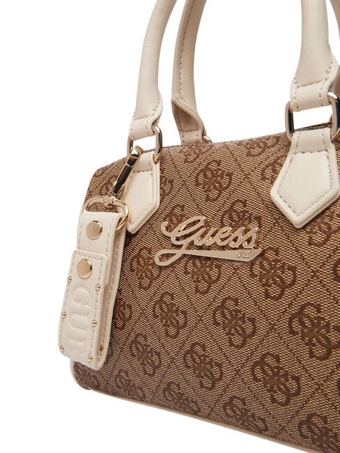 GIRL MINI ME Mini handbag with shoulder strap 4g aop beige white - Women&rsquo;s Bags