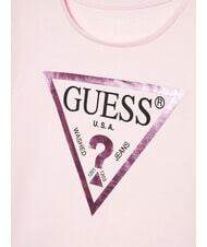 GUESS KIDS Triangle logo print T-shirt ballet pink - Child T-shirt - 3