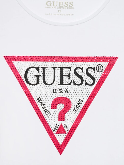 KIDS Long-sleeved T-shirt with rhinestones purwhite - Child T-shirt
