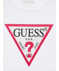 GUESS KIDS Long-sleeved T-shirt with rhinestones purwhite - Child T-shirt - 3