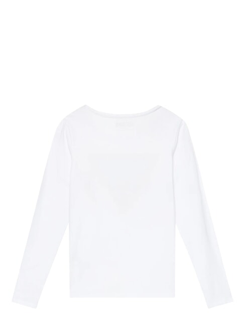 KIDS Long-sleeved T-shirt with rhinestones purwhite - Child T-shirt