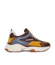 LOVE MOSCHINO STARDUST Women's Sneakers cocoa/avian blue/ochre/ivory - Women&rsquo;s shoes - 2