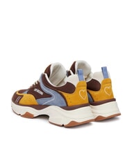 LOVE MOSCHINO STARDUST Women's Sneakers cocoa/avian blue/ochre/ivory - Women&rsquo;s shoes - 3