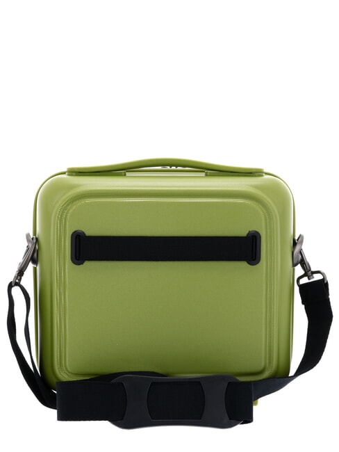 LOGODUCK + Rigid beauty case with shoulder strap winter olive - Beauty Case