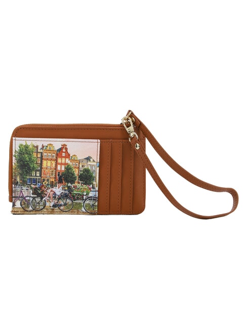 YESBAG Zip-up card holder with wristband flower river - Women&rsquo;s Wallets