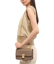 TRUSSARDI CAMEO Mini shoulder bag, in leather desert taupe - Women&rsquo;s Bags - 2