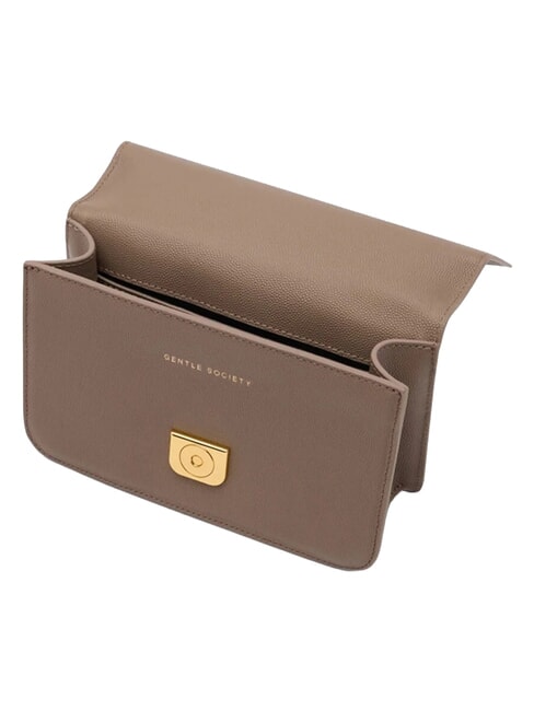 CAMEO Mini shoulder bag, in leather desert taupe - Women&rsquo;s Bags