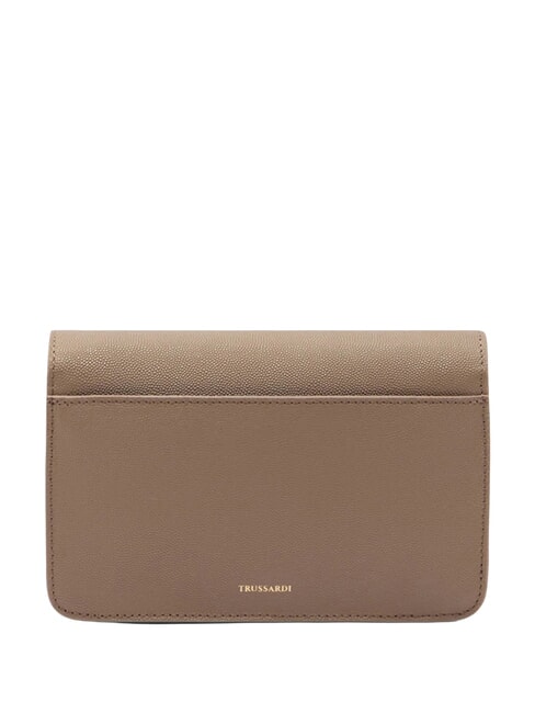 RIVETTO Mini shoulder bag, in leather desert taupe - Women&rsquo;s Bags