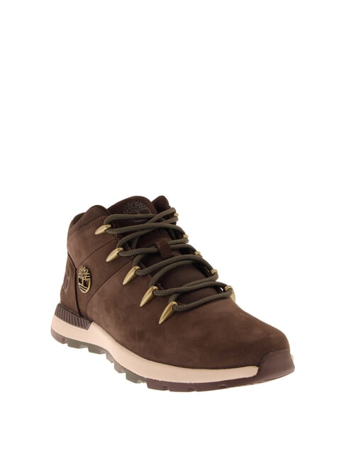 SPRINT TREKKER MID  Leather ankle boots dark brown nubuck black - Men&rsquo;s shoes