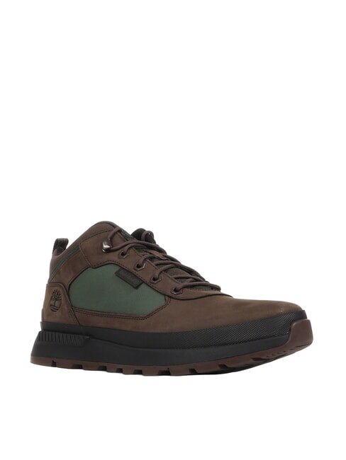 FIELD TREKKER Sneakers dark brown nubuck dark green - Men&rsquo;s shoes