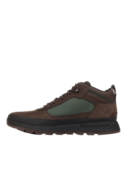 FIELD TREKKER Sneakers dark brown nubuck dark green - Men&rsquo;s shoes