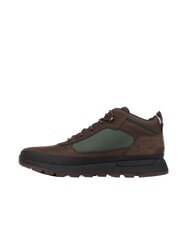 TIMBERLAND FIELD TREKKER Sneakers dark brown nubuck dark green - Men&rsquo;s shoes - 3