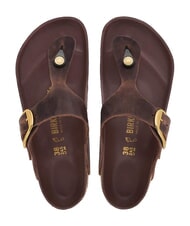 BIRKENSTOCK GIZEH BIG BUCKLE HEX Leather slipper sandal habana - Women&rsquo;s shoes - 4