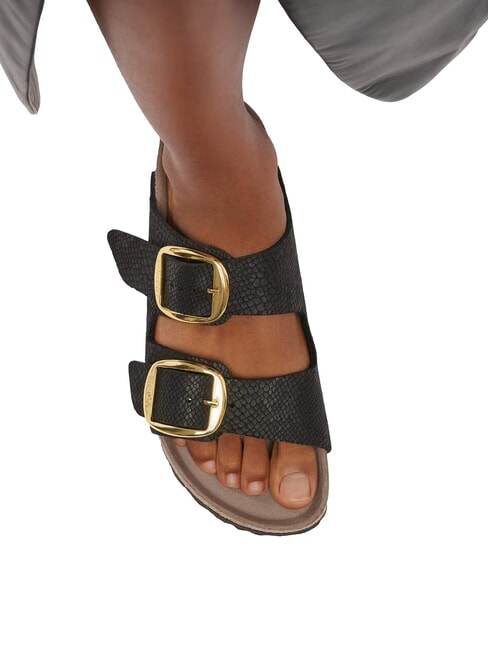 ARIZONA BIG BUCKLE Sandal slipper pythonblack - Women&rsquo;s shoes