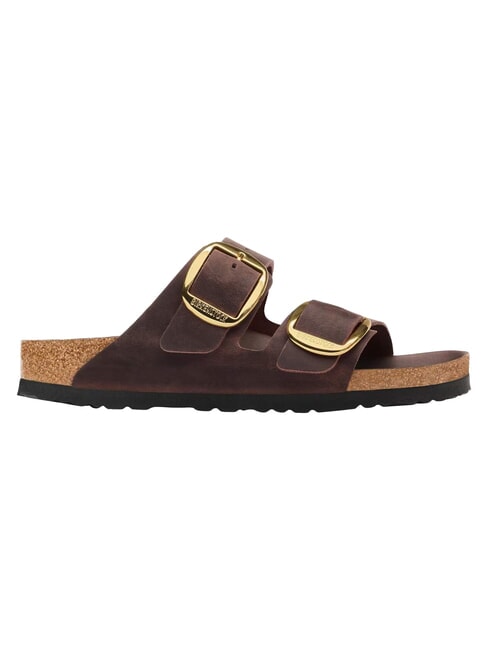 ARIZONA BIG BUCKLE HEX Oiled leather slipper sandal habana - Women&rsquo;s shoes