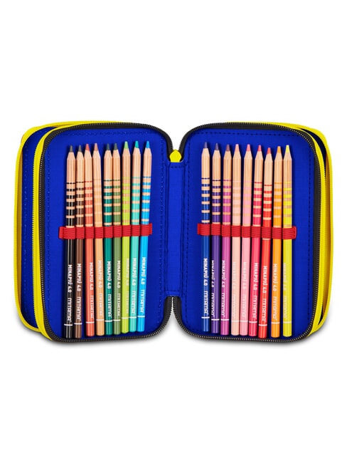 THE HEDGEHOG SPEED Pencil Case with School Kit electric blue - Cases and Accessories