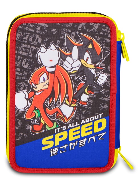 THE HEDGEHOG SPEED Pencil Case with School Kit electric blue - Cases and Accessories