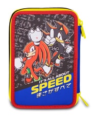 SONIC HEDGEHOG THE HEDGEHOG SPEED Pencil Case with School Kit electric blue - Cases and Accessories - 6