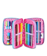 SJGANG GLOW LED UNICORN GIRL Pencil Case with School Kit soft lilac - Cases and Accessories - 2