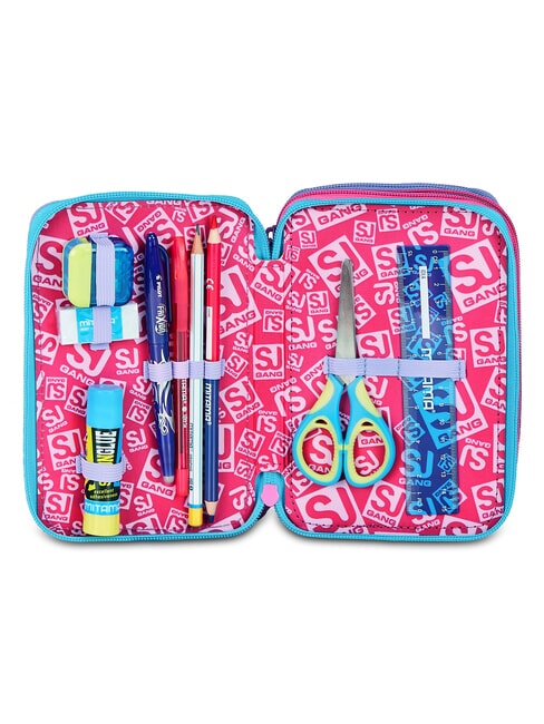 GLOW LED UNICORN GIRL Pencil Case with School Kit soft lilac - Cases and Accessories
