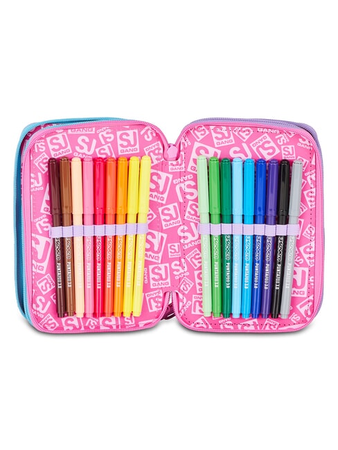 GLOW LED UNICORN GIRL Pencil Case with School Kit soft lilac - Cases and Accessories