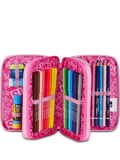 HEART BUDDY GIRL Pencil Case with School Kit pink doll - Cases and Accessories