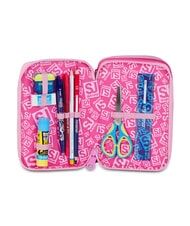 SJGANG HEART BUDDY GIRL Pencil Case with School Kit pink doll - Cases and Accessories - 3