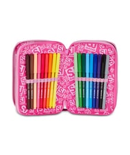 SJGANG HEART BUDDY GIRL Pencil Case with School Kit pink doll - Cases and Accessories - 4