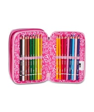 SJGANG HEART BUDDY GIRL Pencil Case with School Kit pink doll - Cases and Accessories - 5