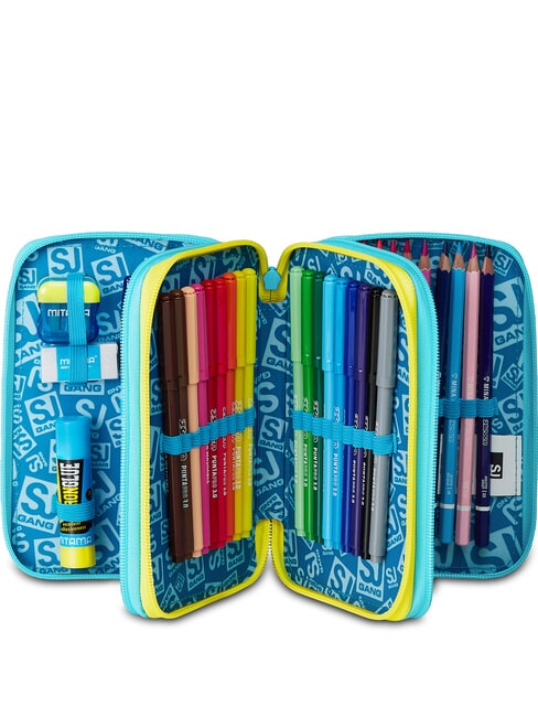 METAL DRAGON BOY Pencil Case with School Kit bluebell turquoise - Cases and Accessories