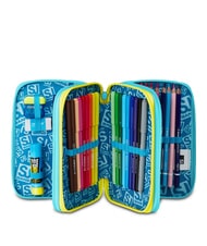 SJGANG METAL DRAGON BOY Pencil Case with School Kit bluebell turquoise - Cases and Accessories - 2
