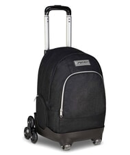 SEVEN MADE OF STARS Backpack with trolley, 14" laptop holder Black - Backpack trolleys - 2