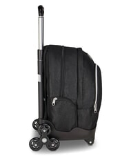 SEVEN MADE OF STARS Backpack with trolley, 14" laptop holder Black - Backpack trolleys - 3