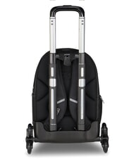 SEVEN MADE OF STARS Backpack with trolley, 14" laptop holder Black - Backpack trolleys - 4