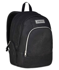 SEVEN MADE OF STARS Backpack with trolley, 14" laptop holder Black - Backpack trolleys - 5