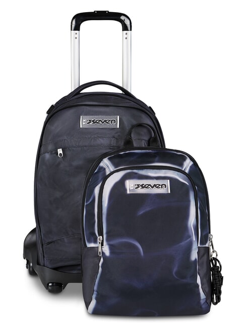 SHADOWS OF COLOR Backpack with trolley neutral gray - Backpack trolleys
