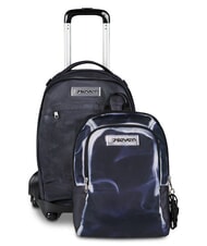 SEVEN SHADOWS OF COLOR Backpack with trolley neutral gray - Backpack trolleys - 2