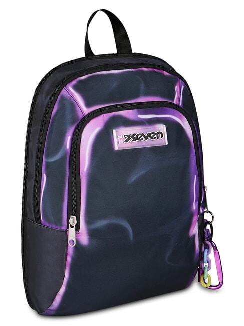 SHADOWS OF COLOR Backpack with trolley light purple - Backpack trolleys