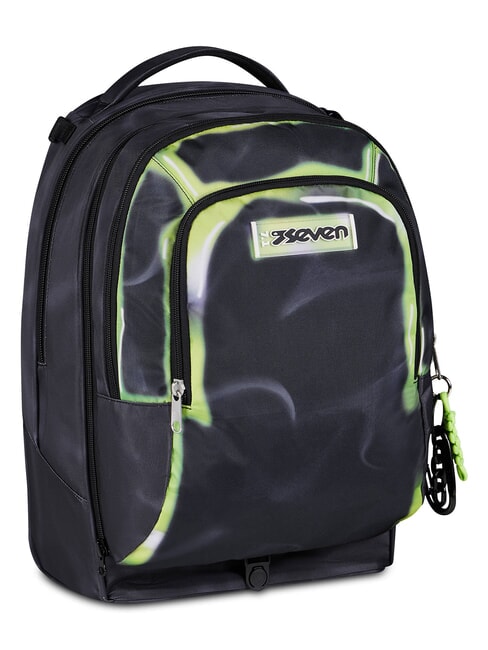 SHADOWS OF COLOR Backpack with trolley yellow - Backpack trolleys